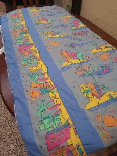 Vintage sleeping bag - surf, city