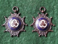1954 & 1955 North London Cycling Club Medals C. Chamberlain.