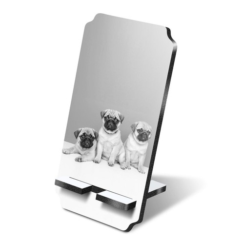 5mm mdf phone stand - 5mm, bw