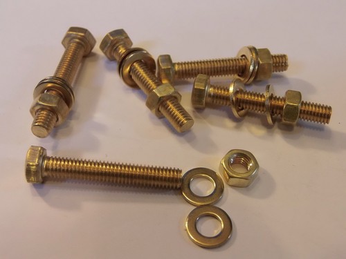 M5x30 brass hex head - hex, bolts
