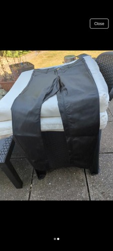 Pvc black trousers - black,