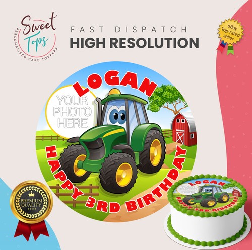 Tractor photo personalised - tractor,