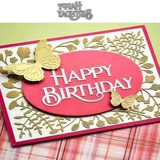 HAPPY BIRTHDAY Metal Cutting