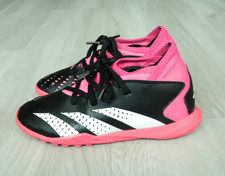 Adidas Predator Accuracy.3 TF J Football Trainers Black & Pink Size Infants 12