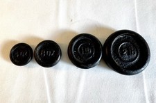 Old Vintage Cast Iron Weights For Scales Set Kitchen X4