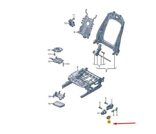 Audi front seat left - q5,