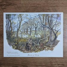1986 Painting Print Farm Field
