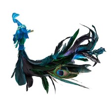 Turquoise Peacock Ornament