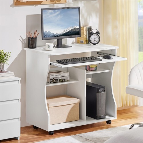 Mobile computer desk - computer,
