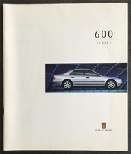 ROVER 600 SERIES LF Car Sales Brochure For 1998 #5299  620ti 620SLi 623GSi 618Si