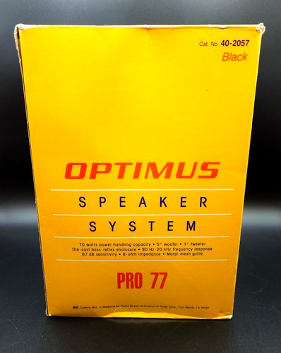 Optimus pro speakers - optimus, 77
