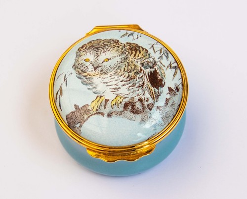 Halcyon days enamels - enamels, owl