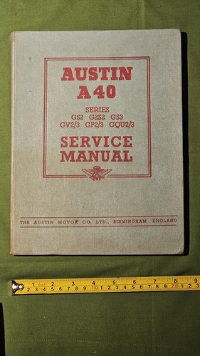 Austin a40 service - a40, manual