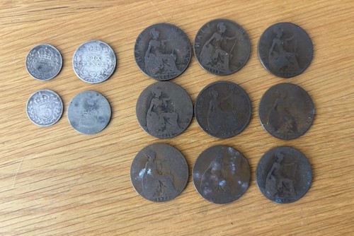 Coins 1899 1936 queen - 12, 1899-1936