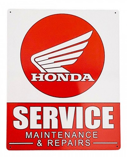 Honda motorcycles tin sign - honda,