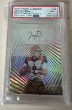 Joe Burrow 2020 Panini Illusions Rookie Endorsements Autograph /99 PSA 9 Auto 10