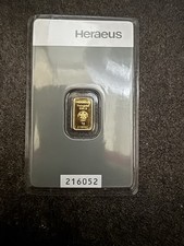 1g GOLD BAR – HERAEUS –
