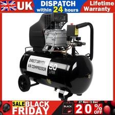 Portable 1800W 50L Air Compressor 9.6 CFM 2.5HP 3000RPM 8 Bar 230V Universal Use