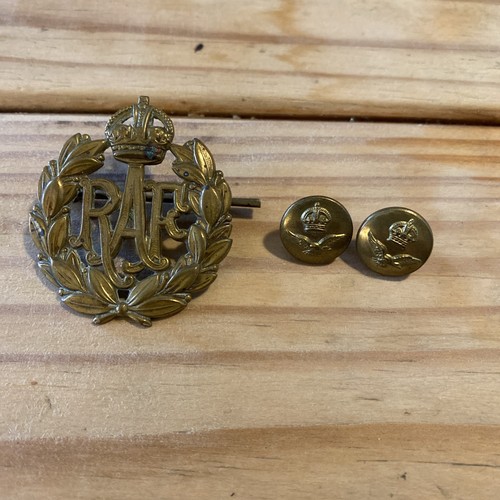Ww2 raf airmans cap badge - raf, &