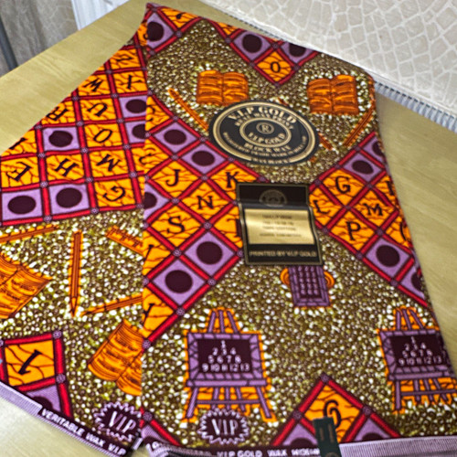 Gold african geometric - v.i.p,