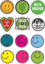 Dance Rave Sticker sheets x 12