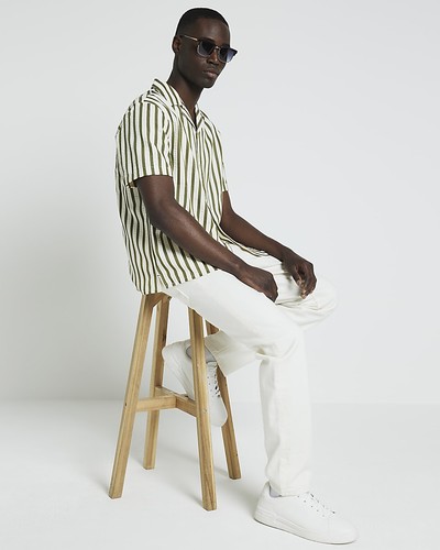 River island mens khaki cotton - river,