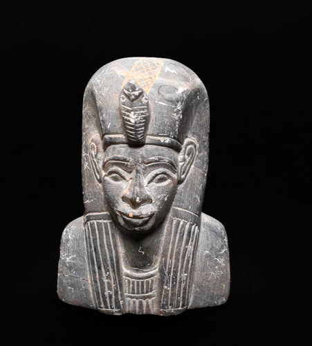 Ancient egyptian pharaoh bust - ancient,