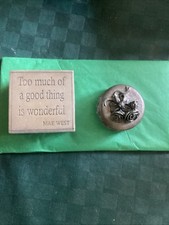 A. E Williams Pewter “too Much Of A Good Thing Is Wonderful & A Rose Top Box