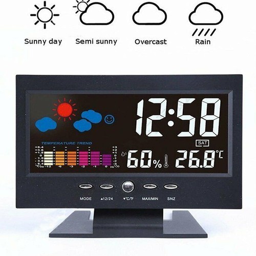 Black digital lcd desk top - black,
