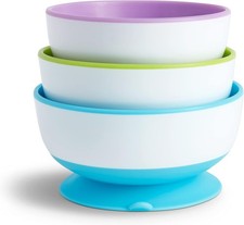 Munchkin Stay Put Baby Suction Bowl Set| Baby Bowls for Weaning| Baby Feeding S