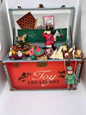 VINTAGE TOY TREASURES ENESCO MUSIC BOX FROM 1997 IN RED