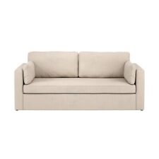 Stone 3 Seater Sofa - Linen-Blend Upholstery with Cushions Collection