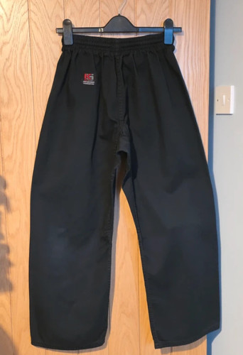 Black martial trousers - trousers, size
