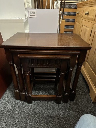 Nest tables solid oak 3 - tables,