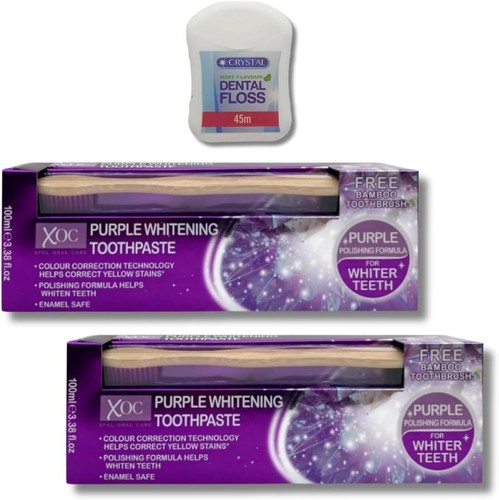 Purple whitening toothpaste - purple,