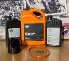 Harley Davidson 07-16 Softail Twin Cam Engine Trans Black Oil Filter Service Kit