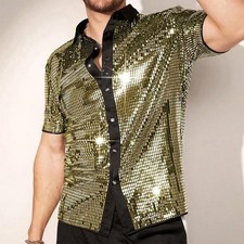 New Sequin Decorated Men's