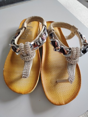 Lilley sparkly sandals - lilley, 3