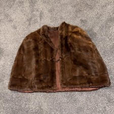 Real  Vintage Brown Fur Short