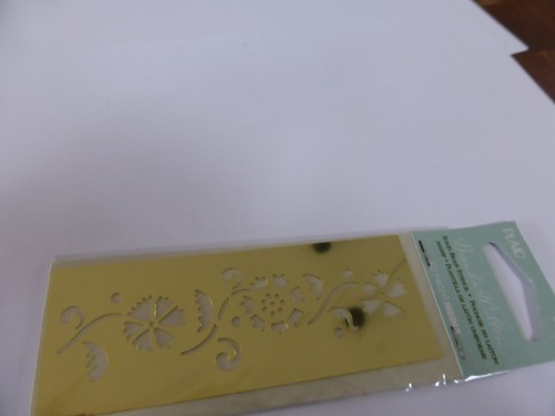 Brass stencil border - brass,