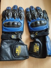 Pure Pro Motorcycle Gloves XXL Blue and Black. Excellent Condition. With Carbon