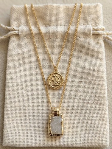 Layered gold coin faux - coin, &
