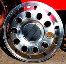 2X STAINLESS STEEL 22.5" WHEEL TRIMS COVERS FRONT