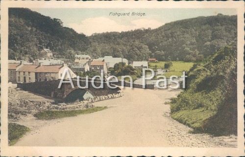 Vintage fishguard bridge wales - fishguard,