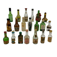 Vintage Miniature Alcohol Bottle Collection x20 Bottles Some Rare All Empty #4