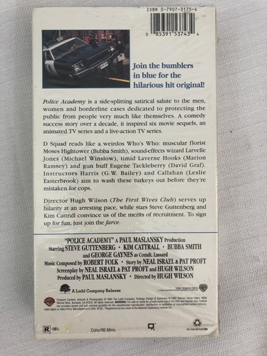 Police academy vhs - academy, video