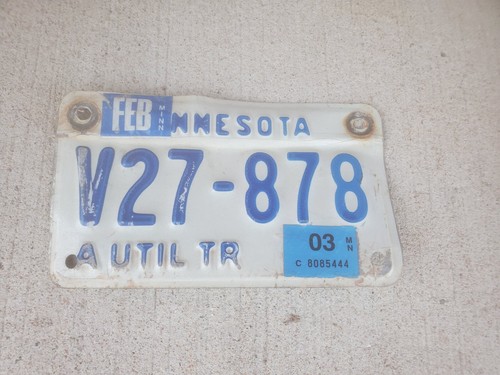 Small metal license - , plate