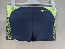 Speedo Trunks Boys 12 Years Navy And Neon Yellow