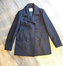 Racing Green Pea Coat Wool