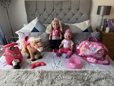 Baby Born: Huge Bundle - 2 Dolls, Pony, Scooter, Changing Bag, Potty, Outfits